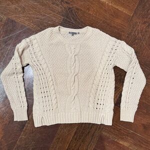 Vince Cable Knit Sweater - Tan